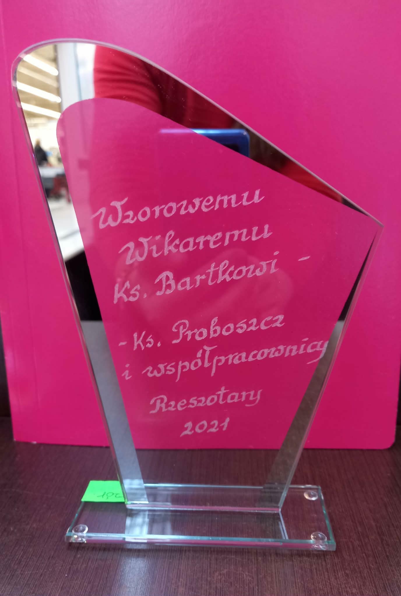 Statuetka z dedykacją